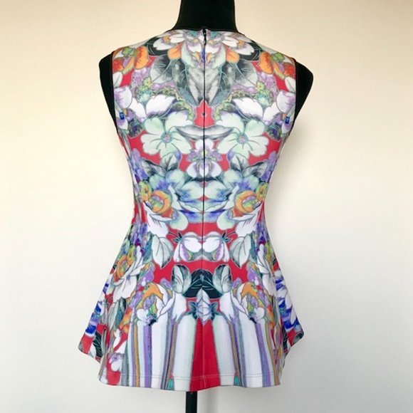 Clover Canyon 'Flower Tracers' Peplum Blouse (XS) - Picture 3 of 8